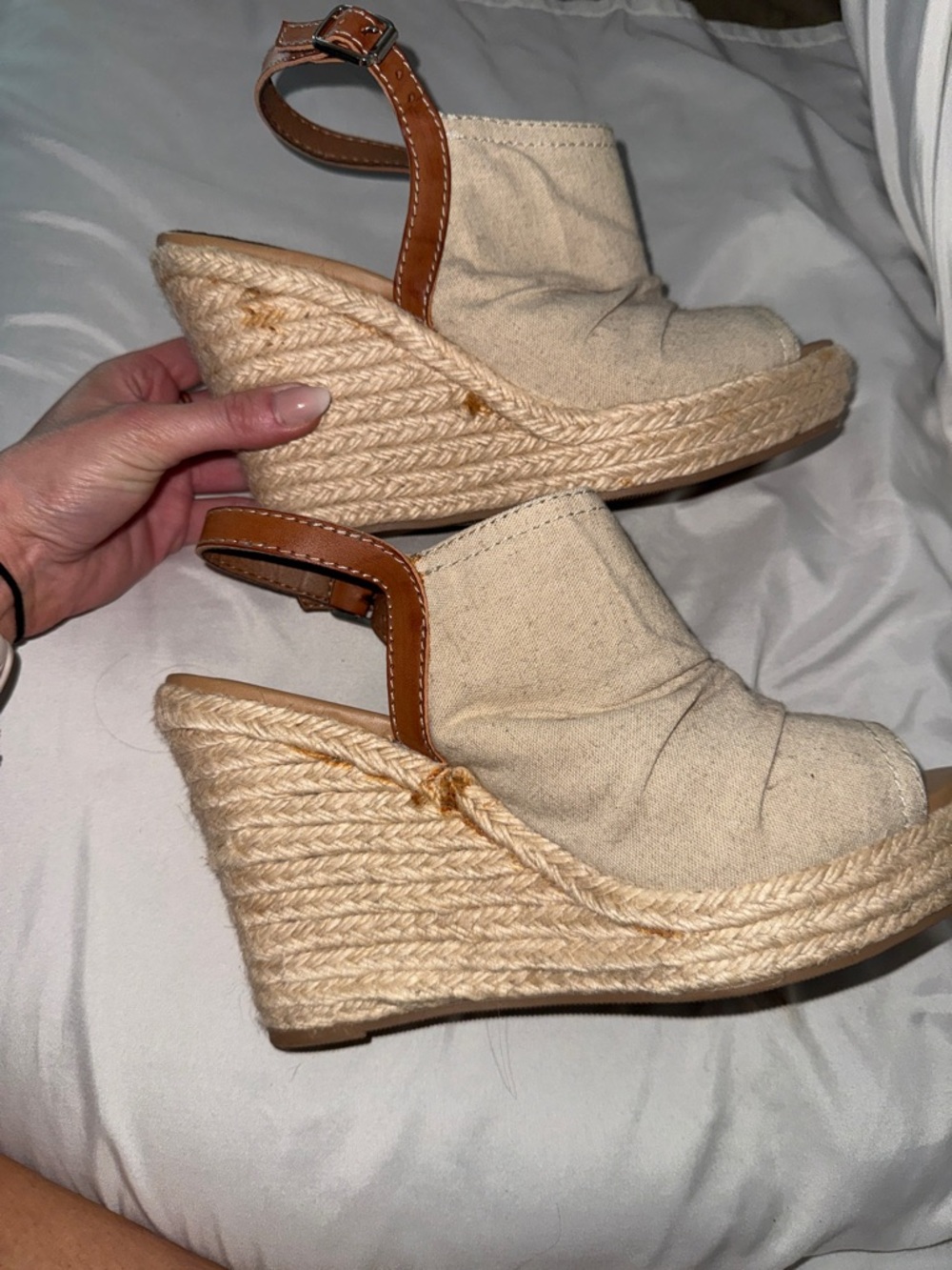 Pink Lily Jafaris Women’s Wedge Sandals SIZE 10 - Picture 7 of 9